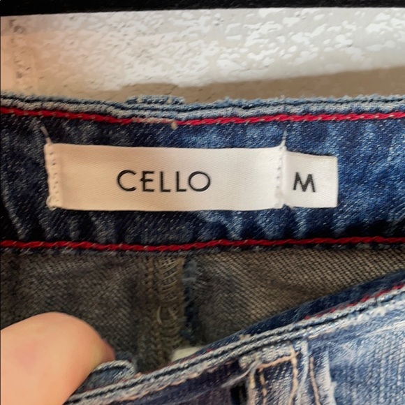 Cello Patchwork Denim Mini Skirt - Picture 3 of 9